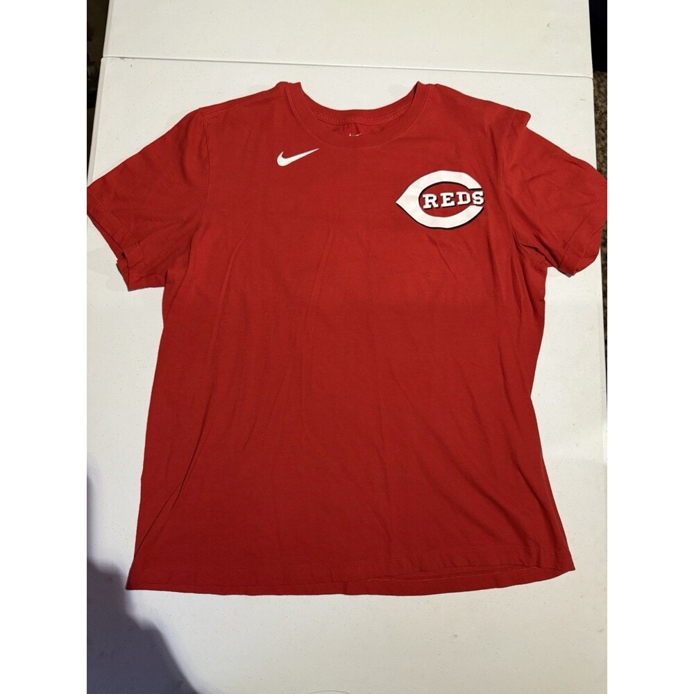 Cincinnati Reds Baseball #33 Jesse Winker Red Short Sleeve Tshirt Nike Large